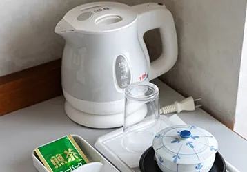 ケトルとお茶セット