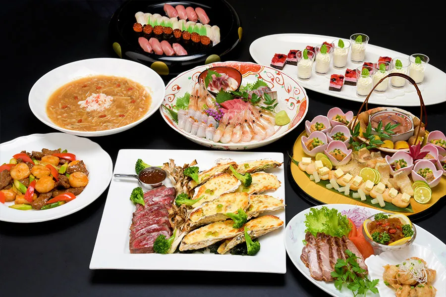 和洋中 大皿料理コース 12,000円コース