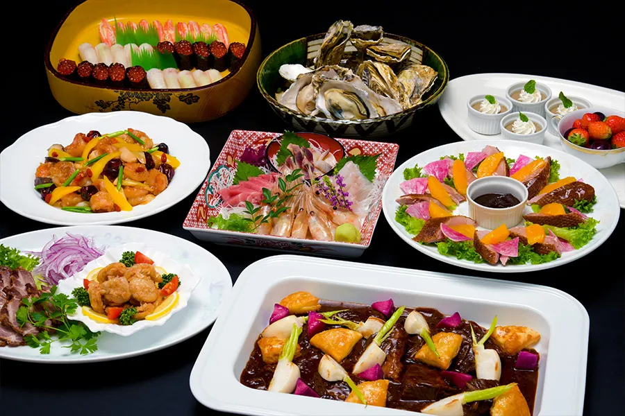 和洋中 大皿料理コース 8,000円コース