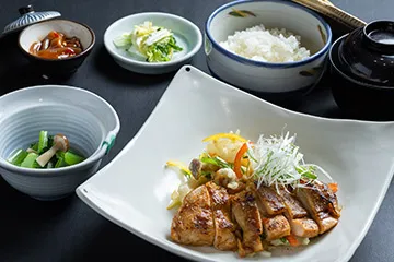 鶏みそ焼き定食