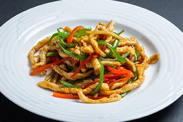 豚肉とピーマンの細切り炒め